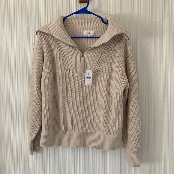 Everlane Sweaters - NWT 1/4 Zip Pullover Sweater 100% cotton